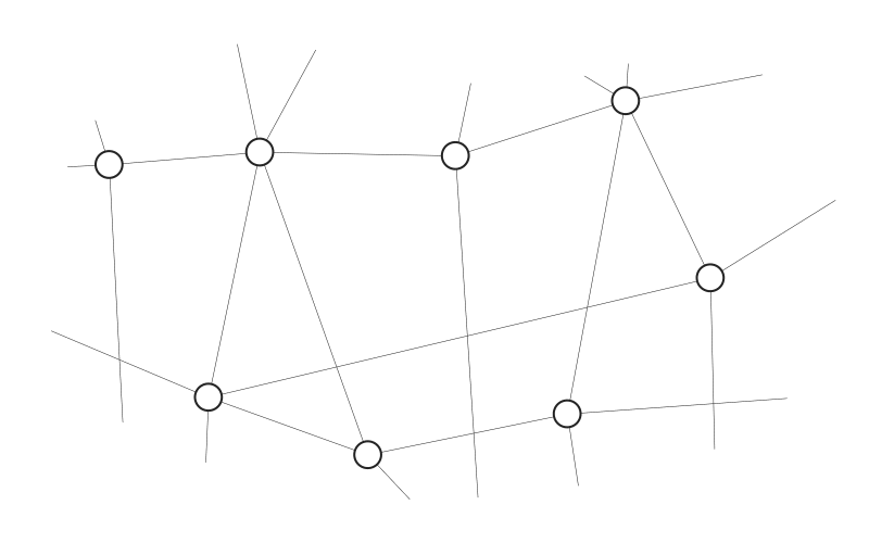 Netz, das sich bewegt